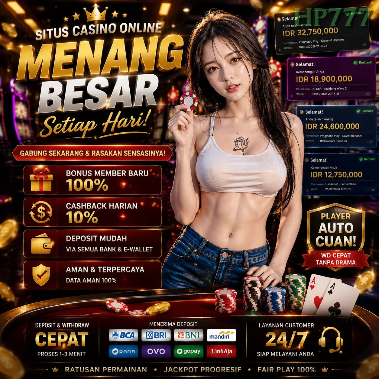 Cara Mendaftar dan Verifikasi Akun di hp777